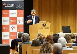 Martínez Sánchiz, durante el acto de ayer en Donostia.