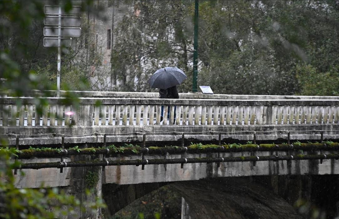 La nieve se suma a los chubascos por la masa de aire ártico en Gipuzkoa