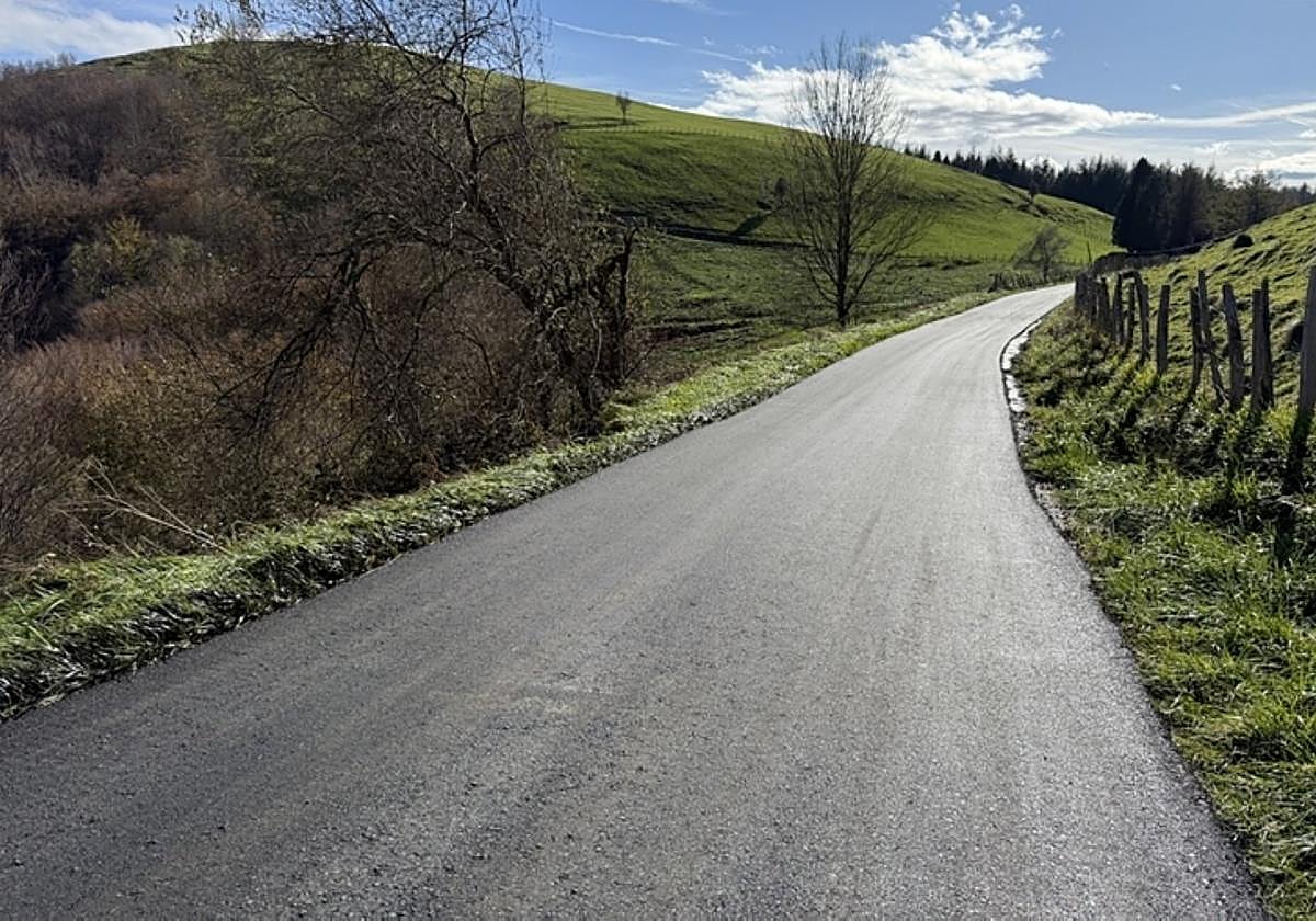 El camino que ha sido renovado recientemente.