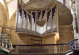 Organo de la iglesia San Nicolás de Orio que se utilizará para el concierto.