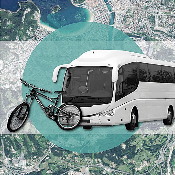 San Sebastián, una ciudad diseñada para moverse en bicicleta, tren y autobús