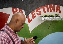 El frontón Galarreta se suma a las movilizaciones en todo el mundo en contra del genocidio.