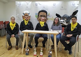 Presentación de la nuevas figuras de Mari y Basajaun.