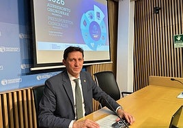 Noël d'Anjou este lunes en rueda de prensa.