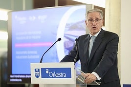 El presidente de Orkestra, Iván Martén, en la presentación del informe de 2025.