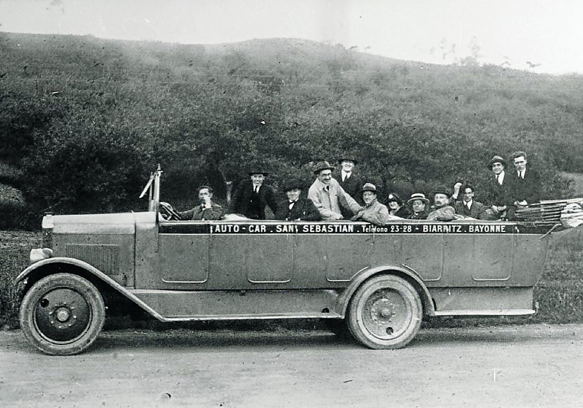 No es probable que Gardel utilizara el autocar San Sebastián-Biarritz.