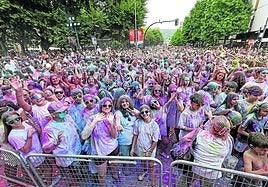 Masivo arranque de la Semana Grande en el Boulevard donostiarra este pasado mes de agosto.