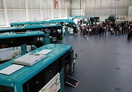 El departamento foral de Movilidad ha mostrado ejemplos de los nuevos vehículos que ha incorporado Lurraldebus.