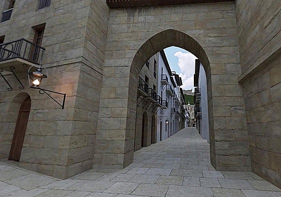 Una vista de la Calle Mayor a través de la realidad virtual.