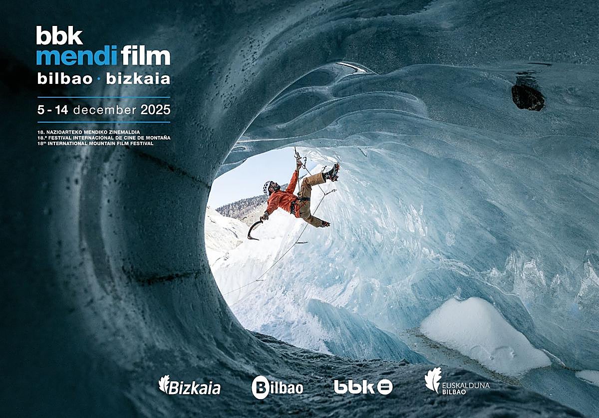 Cartel de la edición de este año del BBK Mendi Film Bilbao Bizkaia que comienza el próximo viernes.