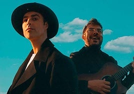 Los integrantes del dúo Antílopez.