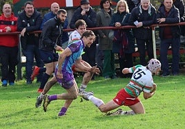 Instante del partido ante el Huesitos La Vila.