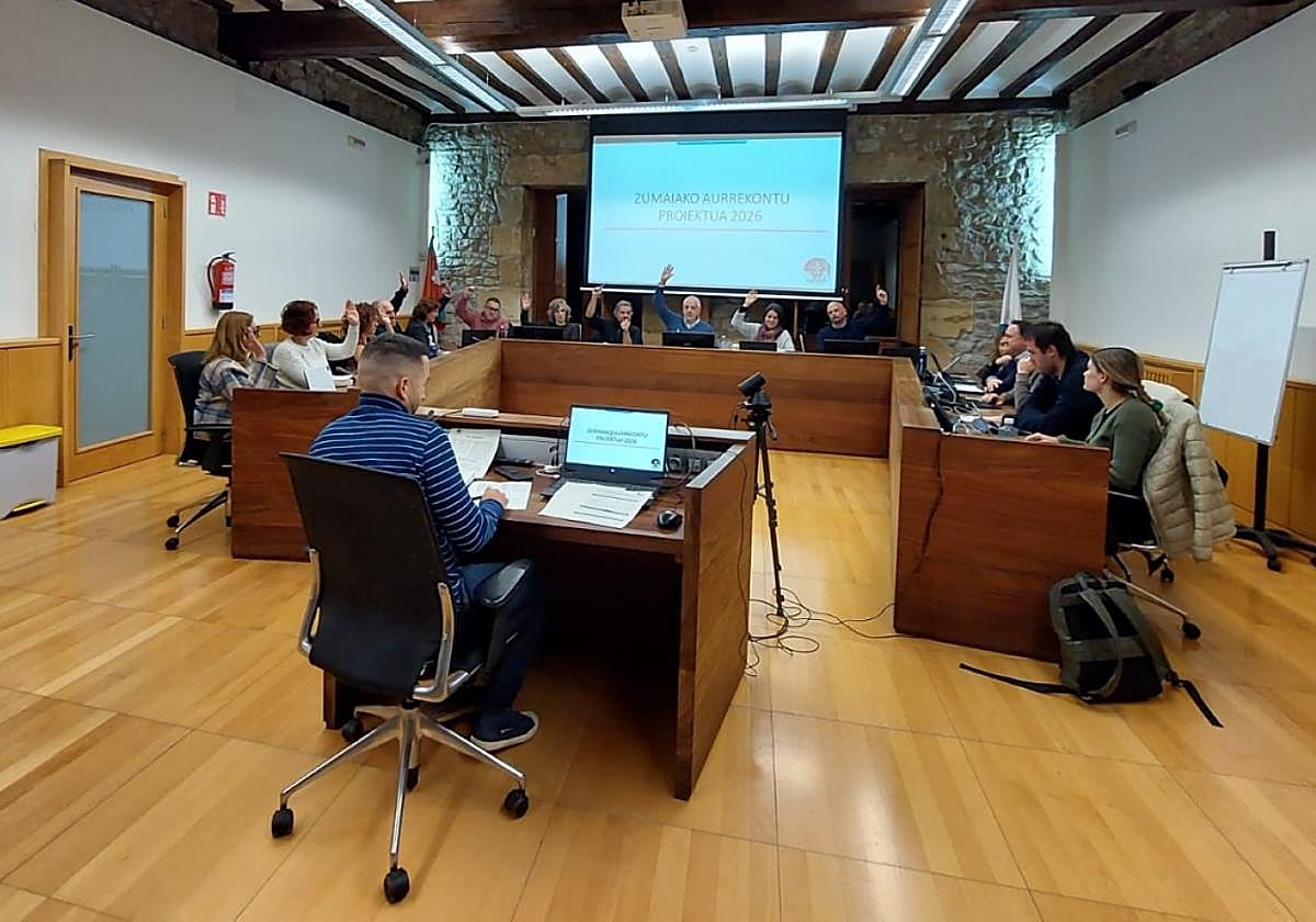 Momento de la votación inicial a los presupuestos para 2026.