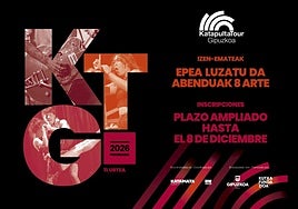 Katapulta Tour Gipuzkoa programara proposamenak aurkezteko epea luzatu dute