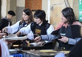 Bizi irudietan Azkoitiko San Andres jaia