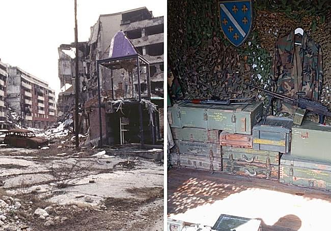 La destrucción en el barrio Grbavica de Sarajevo y el pasadizo que cabaron los bosníacos por debajo del aeropuerto de la capital bosnia para escapar del cerco