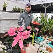 Pako Azanza, pazko loreekin.