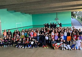 Alumnos de Pasaia Lezo Lizeoa por el Día Internacional del Euskera