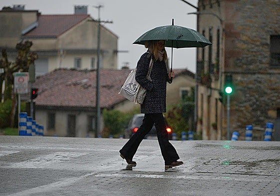 Un día de lluvia en Elgeta.