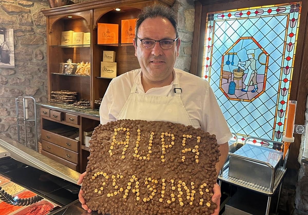 Urrakin egiña, chocolate con avellanas, de Malkorra.