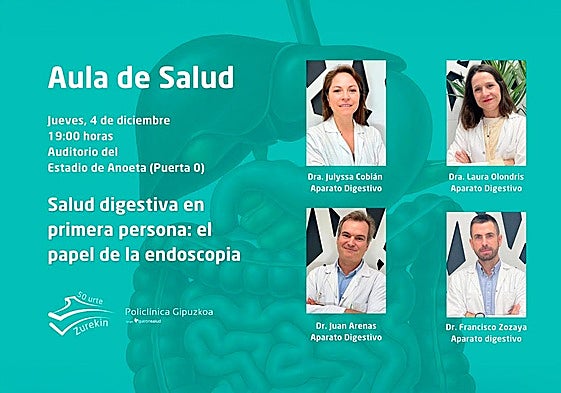 Aula de salud «Salud digestiva en primera persona: el papel de la endoscopia»