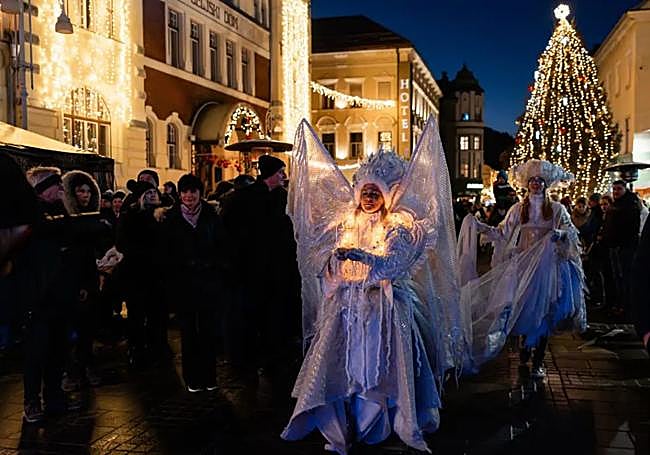 Uno de los personajes que pueden verse por las calles de Celje.