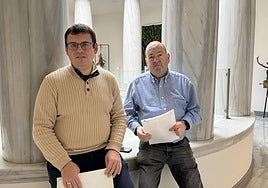 Los concejales de EAJ-PNV Ander Garay y Xabier Arrizabalaga.