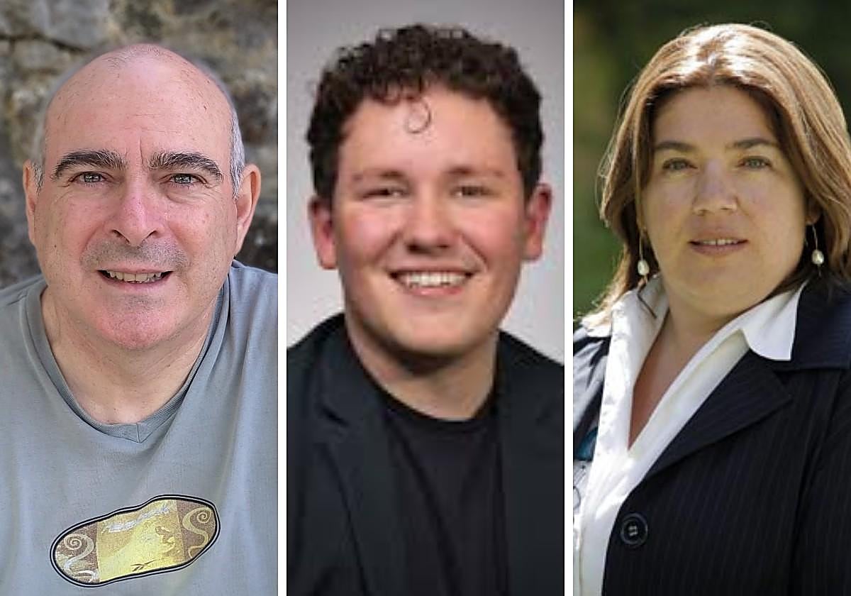 Antonio Rivera, Aner Ansorena y María Silvestre.