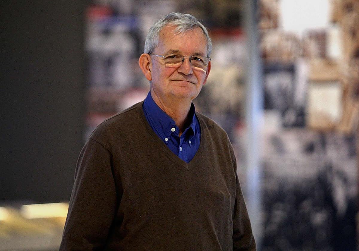 Martin Parr, en 2018 en el Museo donostiarra de San Telmo.