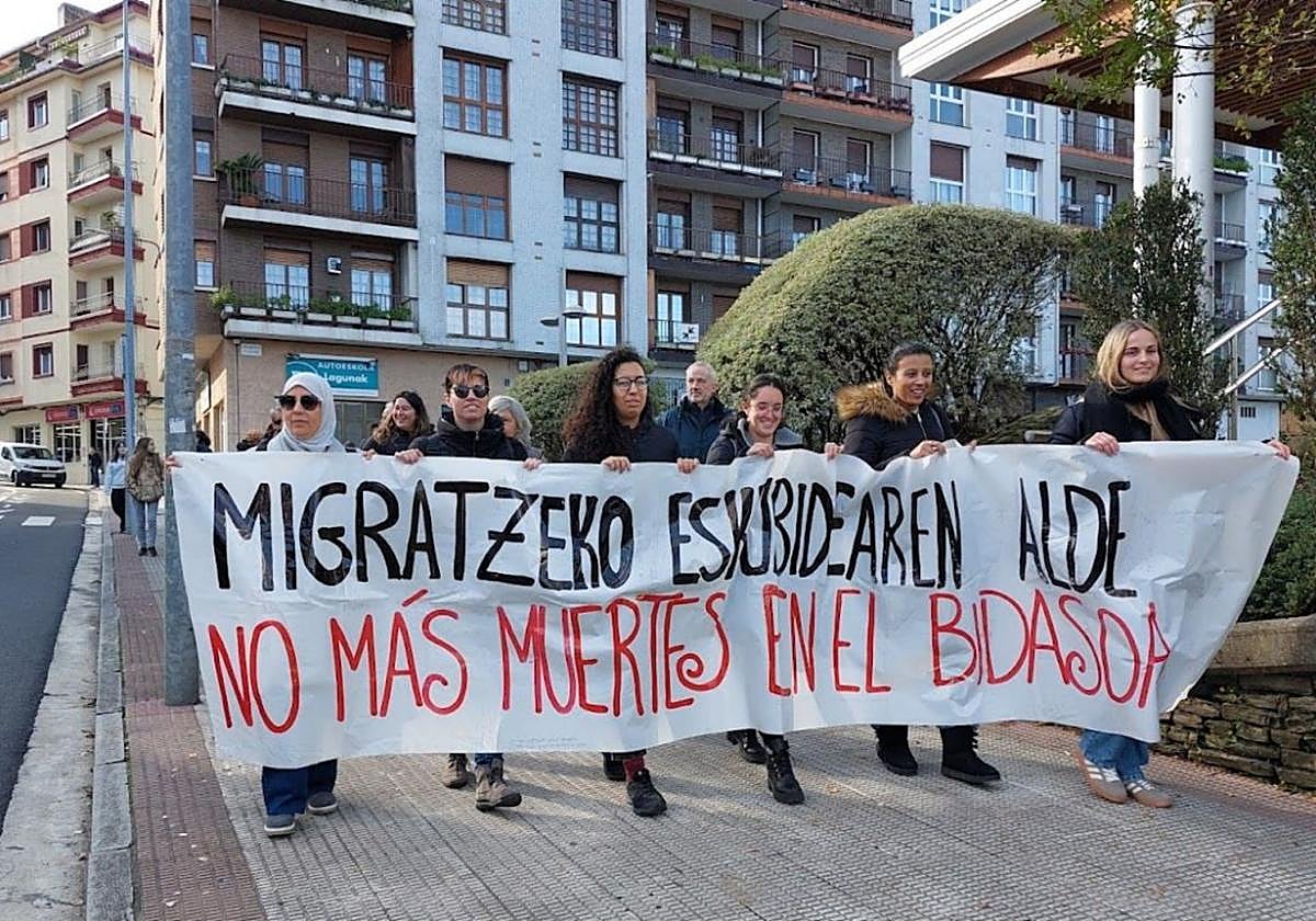 Imagen de la marcha que se desarrolló hace doce meses por el derecho de las personas a migrar.