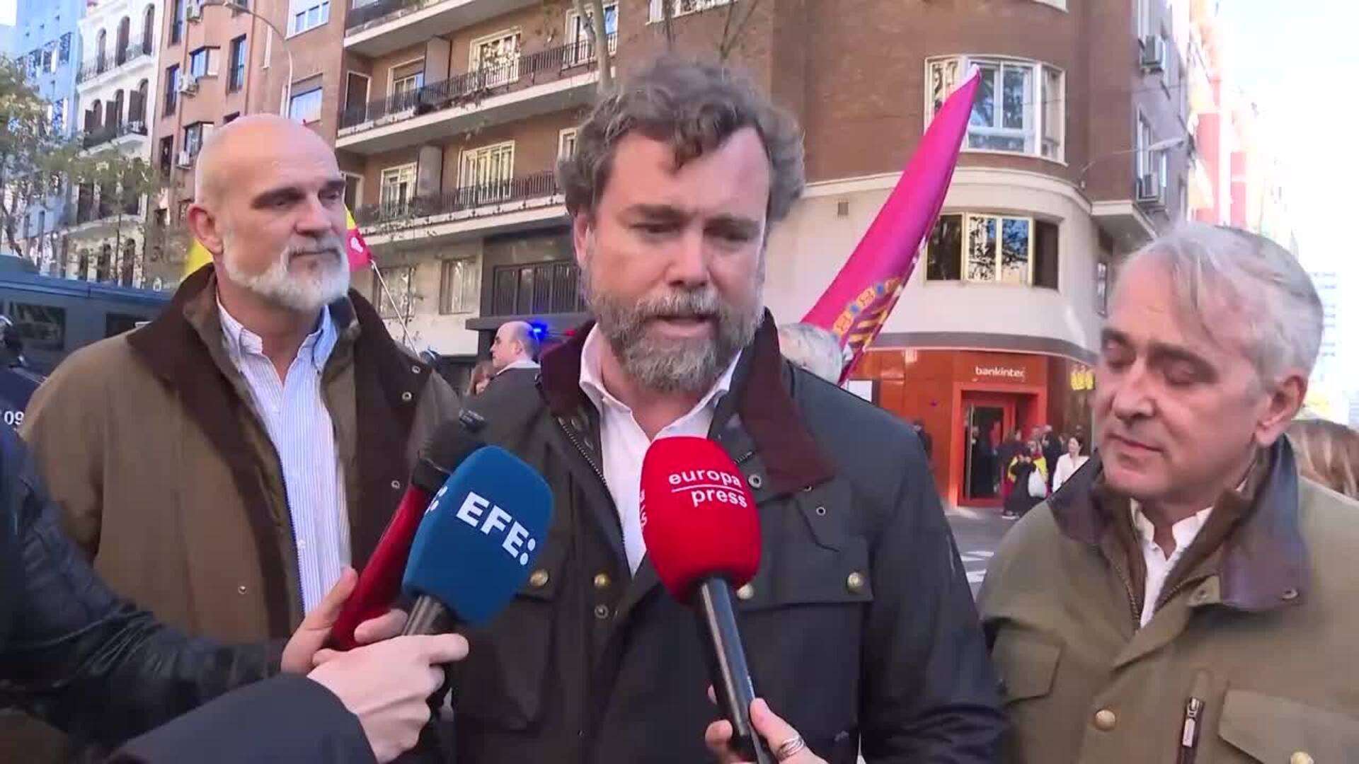 Espinosa de los Monteros, exportavoz de Vox, apoya la protesta del PP contra Sánchez en Madrid