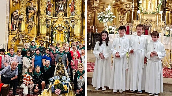 Gurutzetako Ama Birjinaren jaitsiera eta Lehen Jaunartzeak