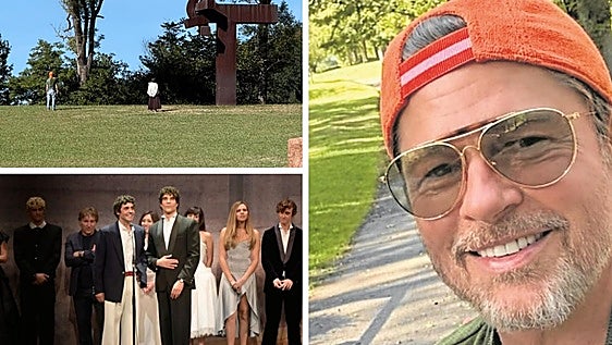 El 'baño' artístico de Brad Pitt (Peine y Chillida Leku) y la fiesta de Los Javis en el Ayuntamiento