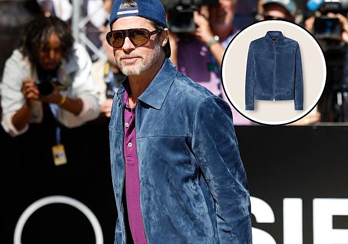 Chaqueta fina de ante azul claro de la firma Zegna, a la venta a un precio de 7.950 euros.