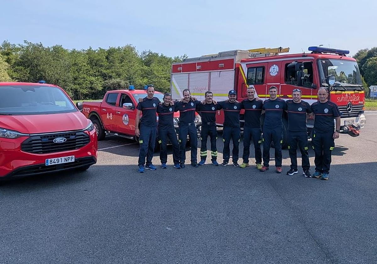 Bomberos de Gipuzkoa parten hoy para colaborar en los incendios de Madrid y Ávila