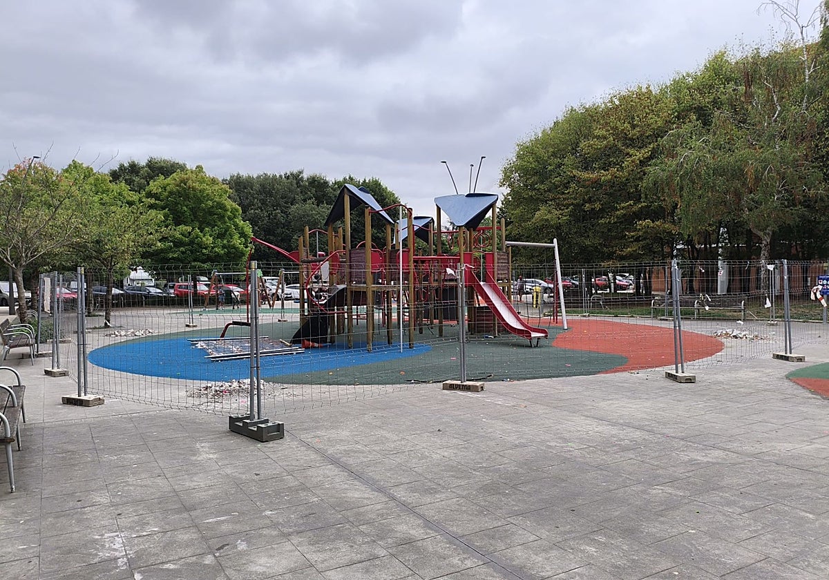 Sirimiri: Las obras no avanzan en el parque Sagastieder