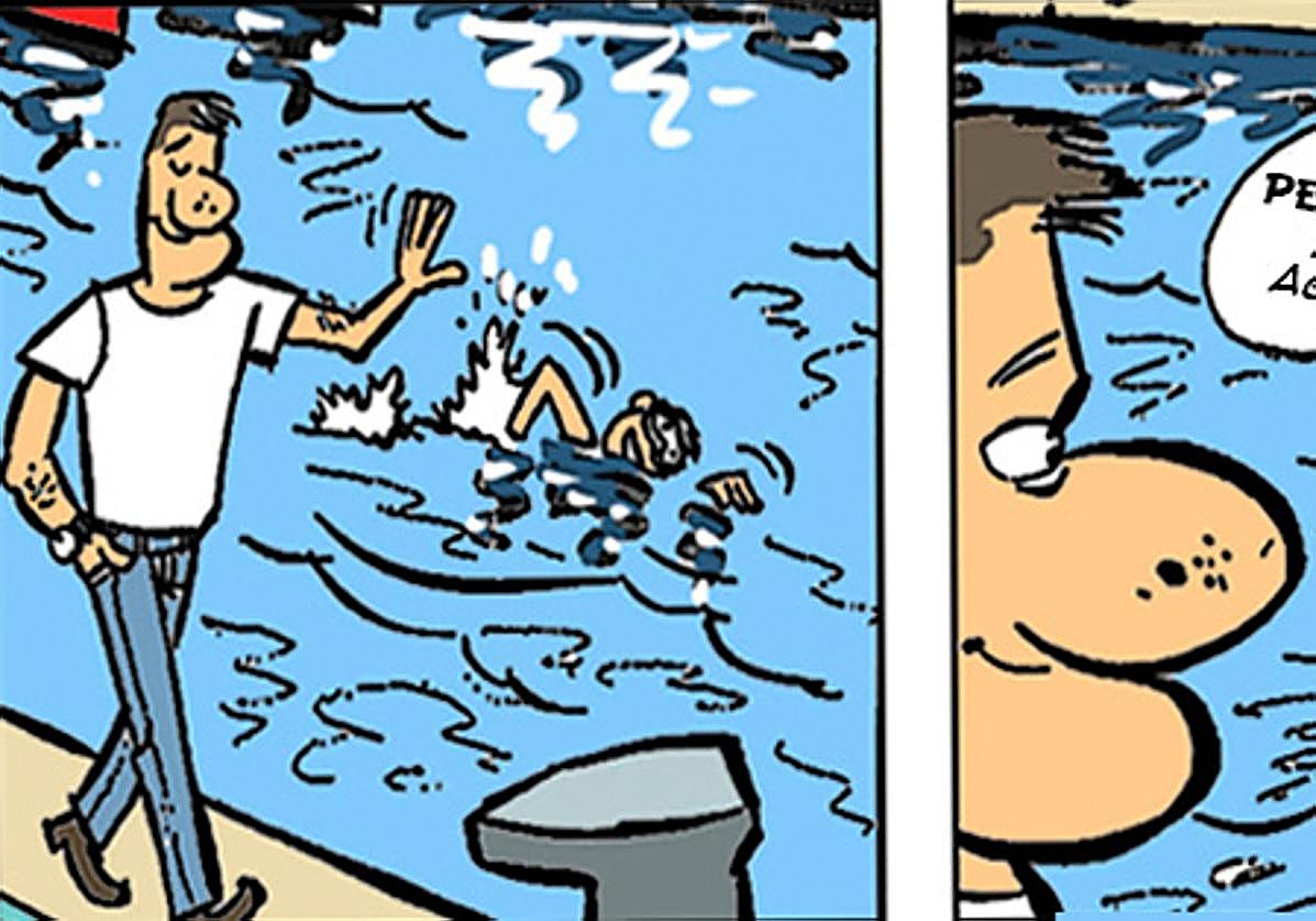 La entrañable tradición donostiarra de ¡Perrita al agua, caballero¡ queda prohibida