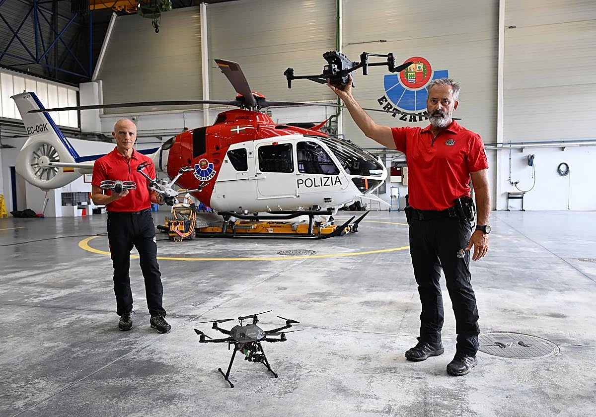 La Ertzaintza registra 4.100 peticiones de vuelo de drones al año, siete veces más que en 2022