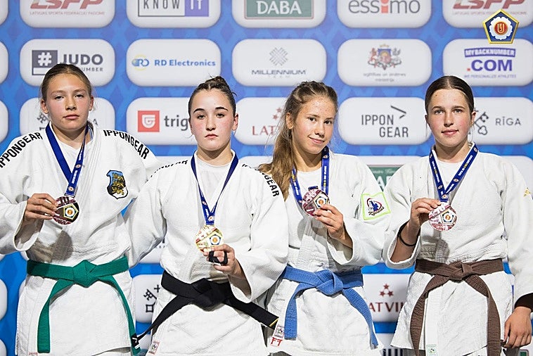La judoka Jare Urrutia se proclama campeona de Europa cadete en Riga