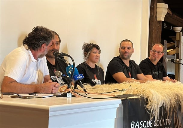 Beitia, Arrinda, Baena, Attard y Anbustegi, en la presentación.