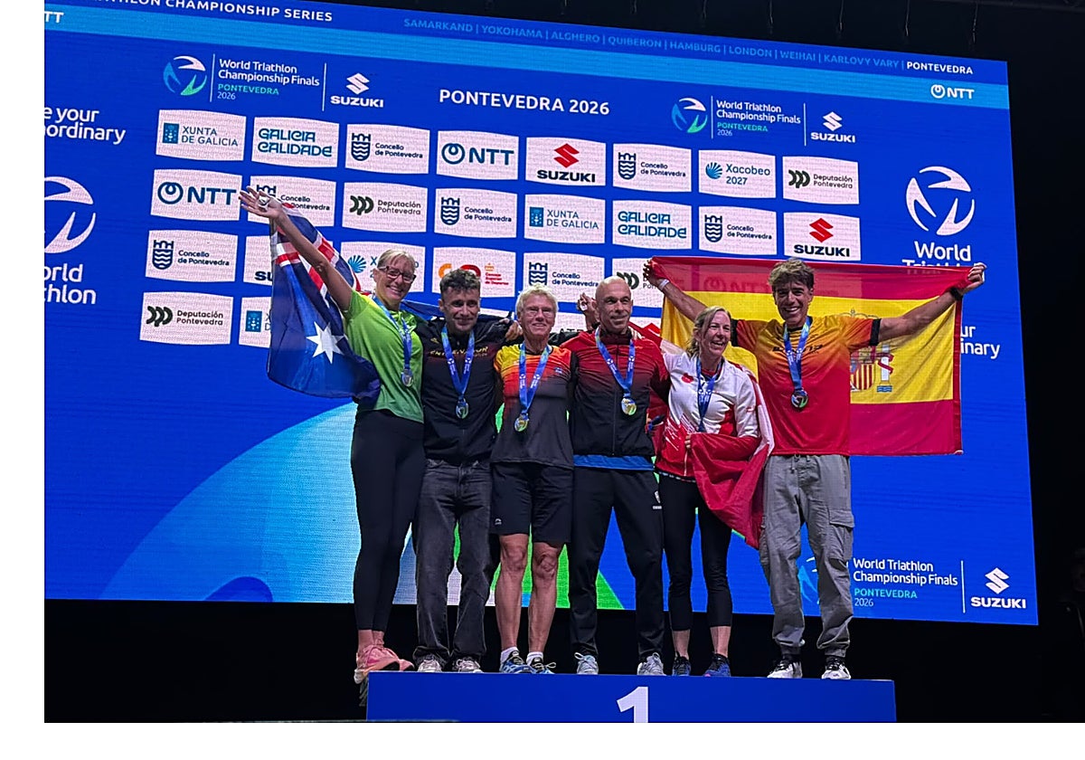 Asier Astigarraga, subcampeón mundial de triatlón en la distancia olímpica en la franja de edad de 55 a 59 años