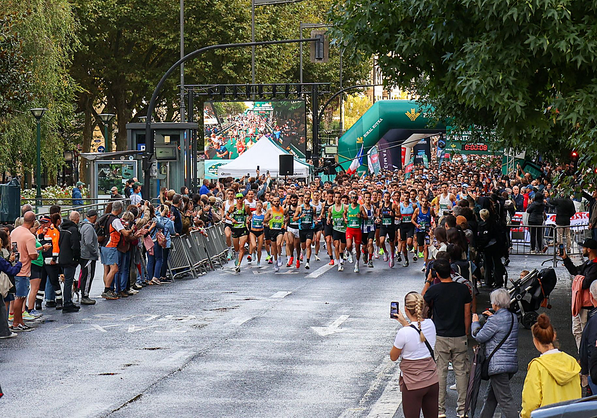 Autobuses gratis este domingo en Donostia: guía de cortes de tráfico y cambios en Dbus y Lurraldebus por la Media Maratón
