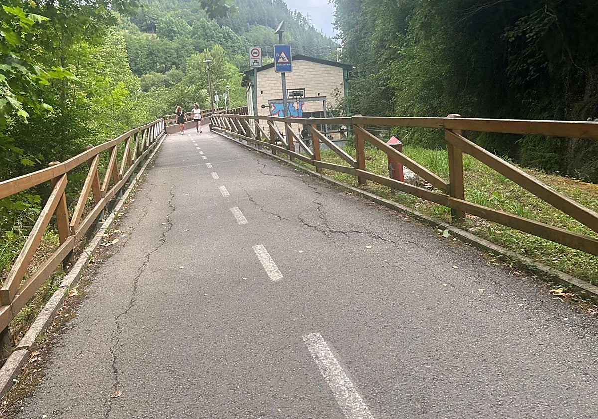 Trabajos de mejora en el recorrido peatonal y ciclista entre Tolosa y Alegia