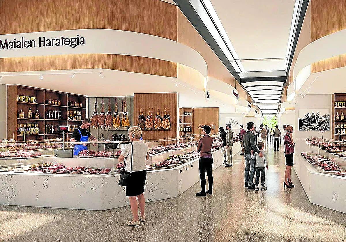 El nuevo mercado de la Bretxa fija su reapertura: abrirá a nivel de calle tras el Día de San Sebastián