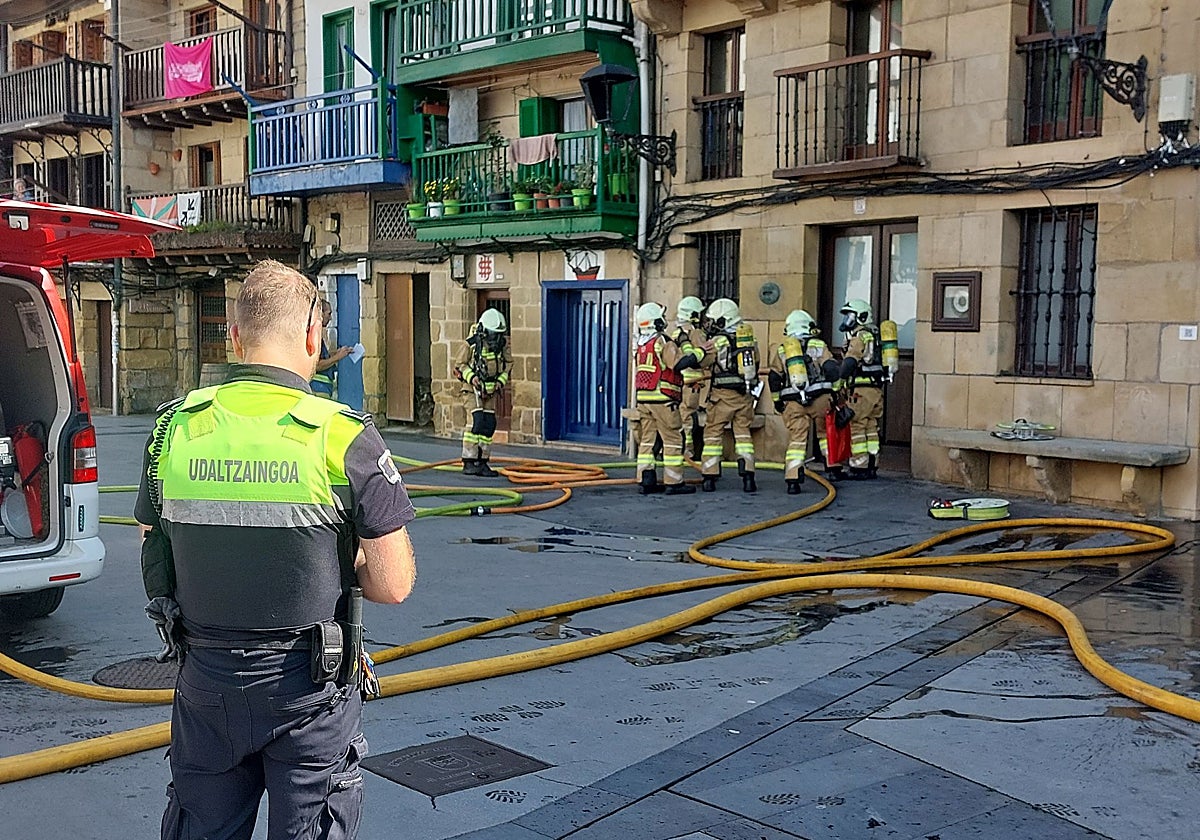 Donibane será escenario el de un simulacro de incendio