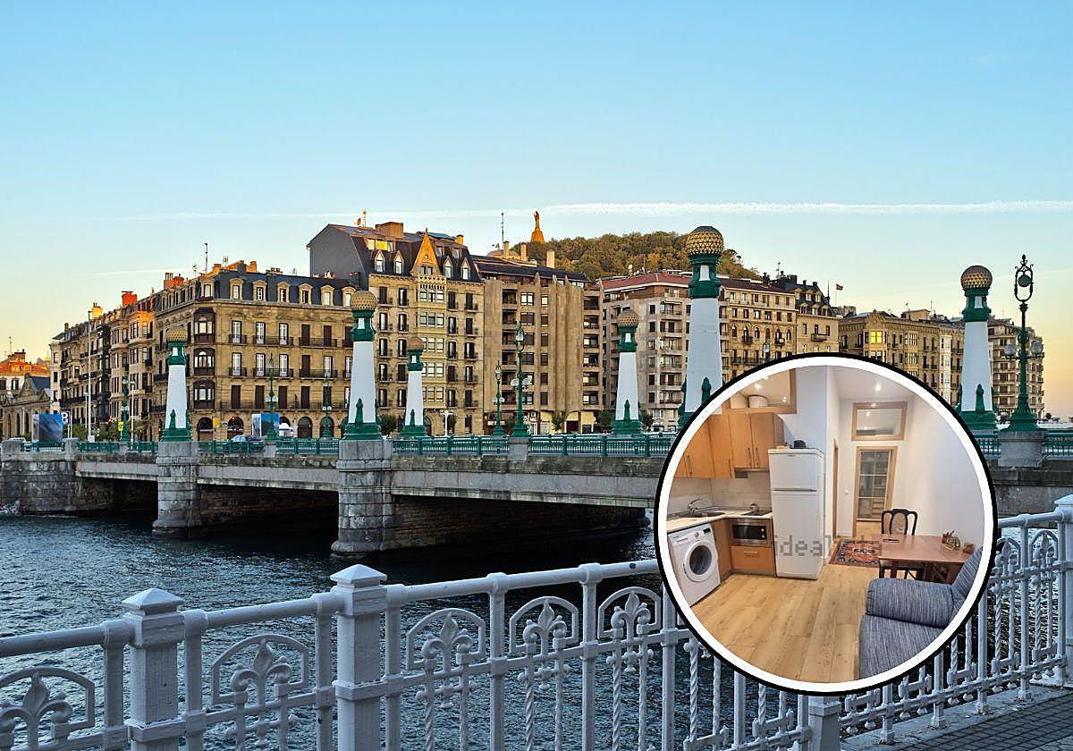 Piden 205.000 € por un bajo de 28 m² útiles sin cédula de habitabilidad en San Sebastián: se anuncia como «ideal vacaciones»