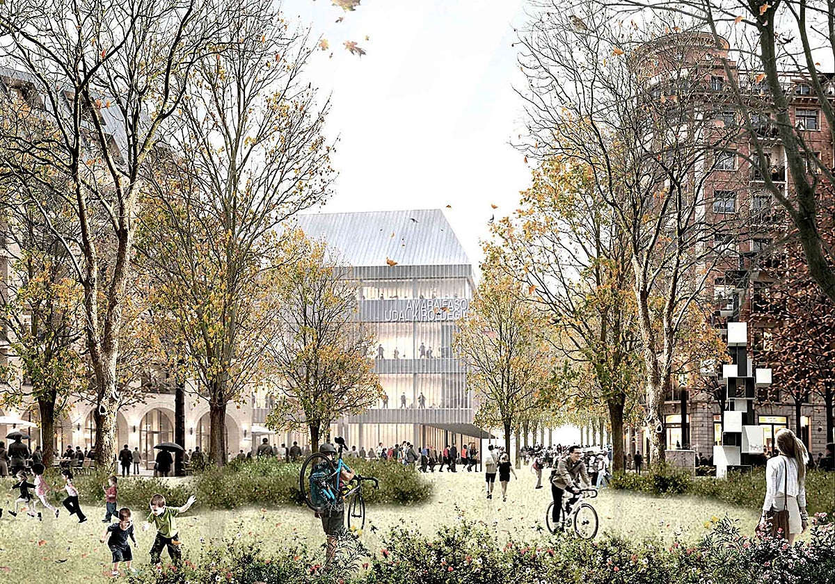 El bosque urbano de Playa de Vías, un nuevo pulmón verde para conectar Donostia