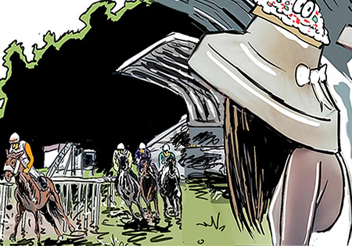 Últimas carreras de verano en el Hipódromo, con sombreros extravagantes al estilo de ASCOT