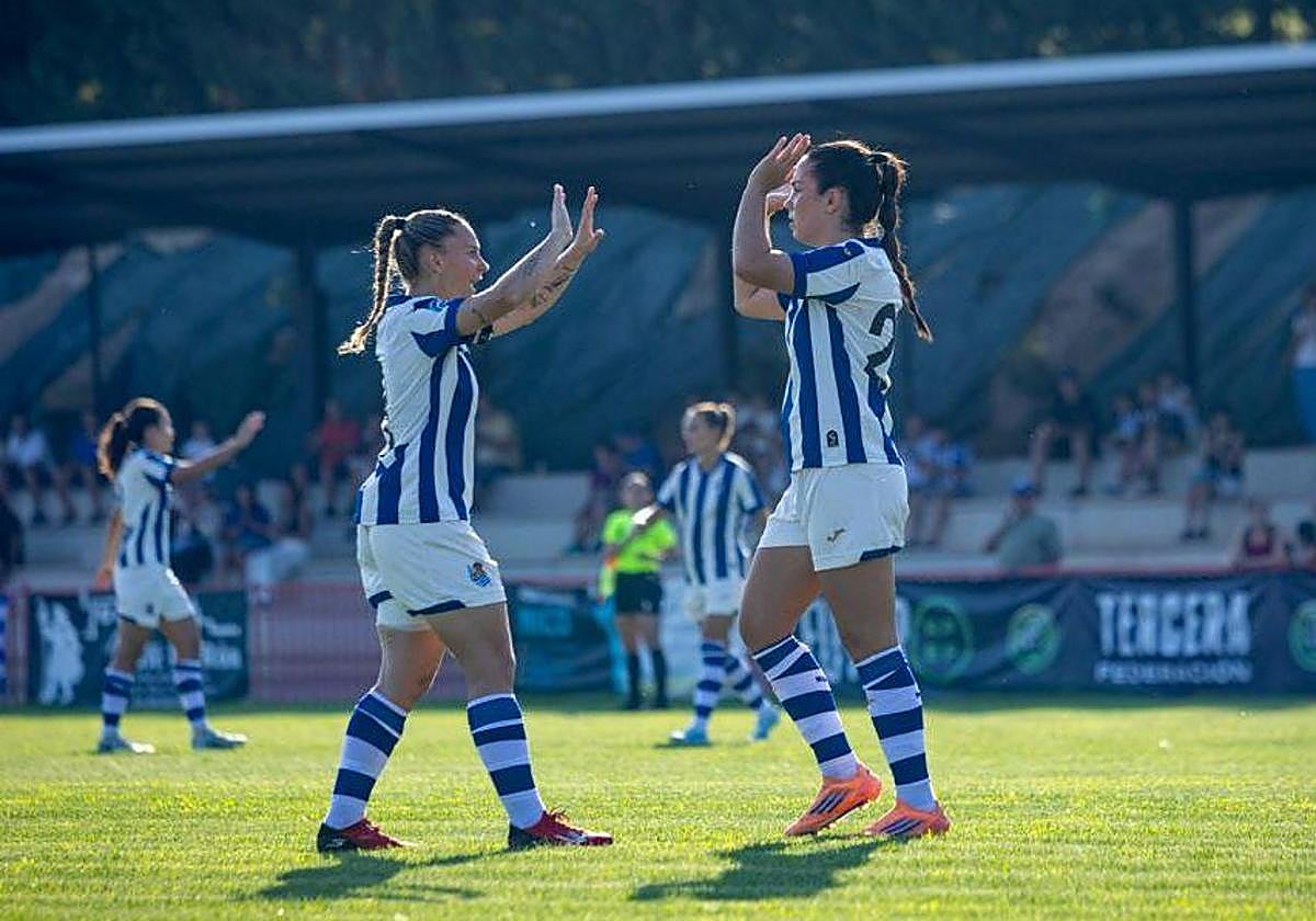 Ainoa Campo anota su primer gol en el empate de la Real ante el Logroño United (1-1)