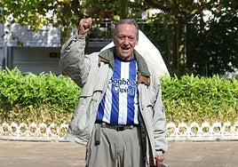 José Joaquín Arroniz, orgulloso de ser un veterano seguidor de la Real Sociedad